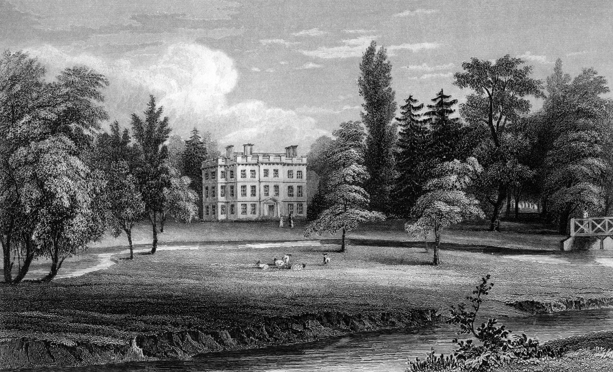 Writtle Lodge, Essex, gravé par William Tombleson, 1832 - William Henry Bartlett