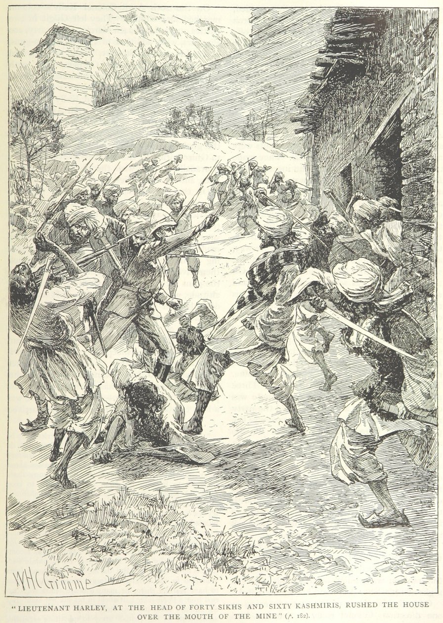 Attaque de la mine de Chitral - William Henry Charles Groome