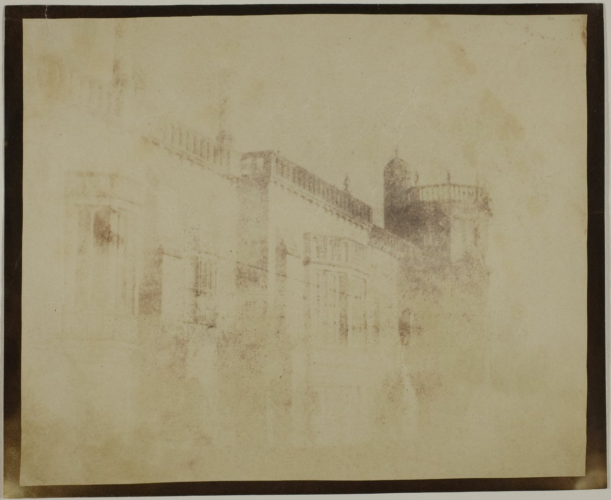 Abbaye de Lacock, façade sud vers la tour de Sharington - William Henry Fox Talbot