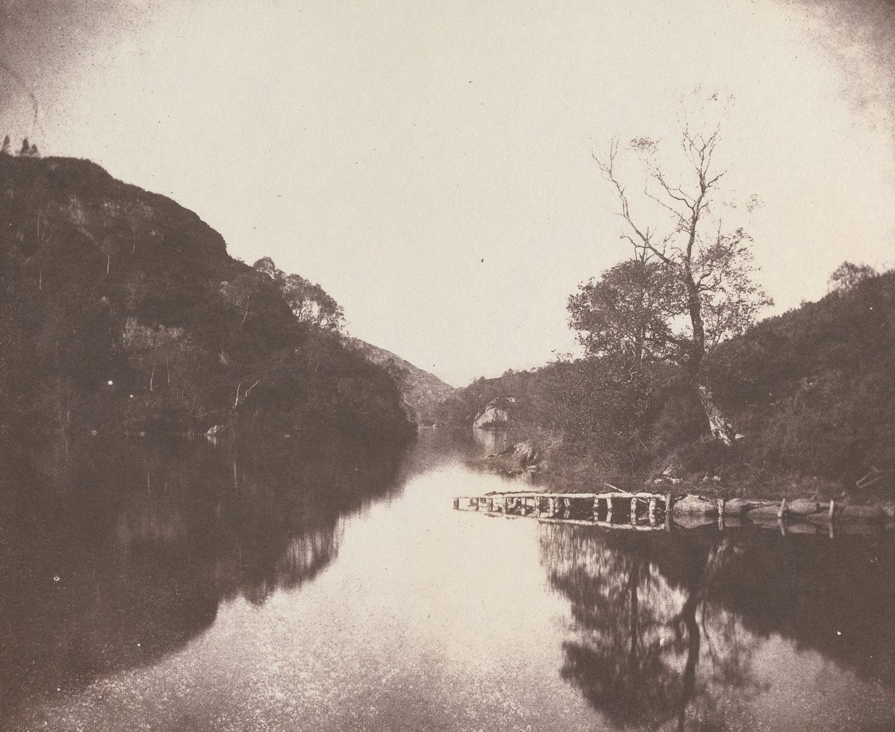 Jetée du Loch Katrine, scène de « La Dame du lac » - William Henry Fox Talbot