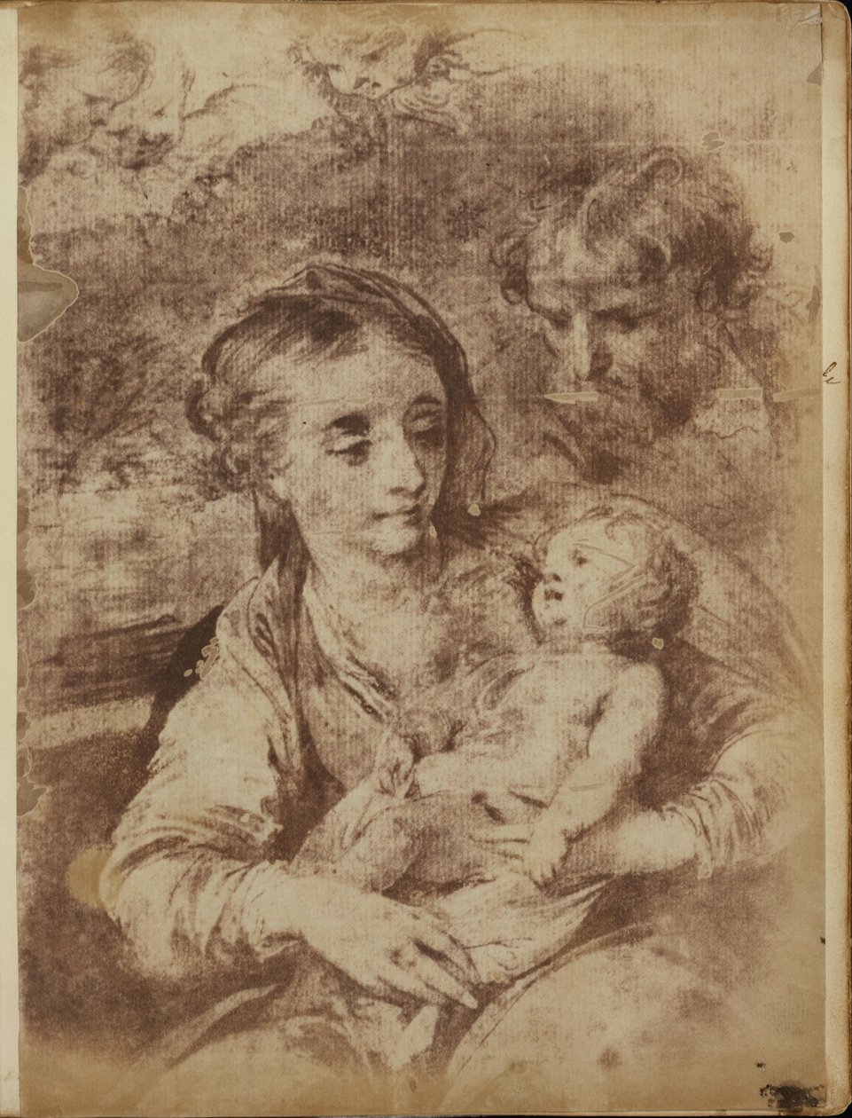 La Sainte Famille avec Trois Chérubins - William Henry Fox Talbot