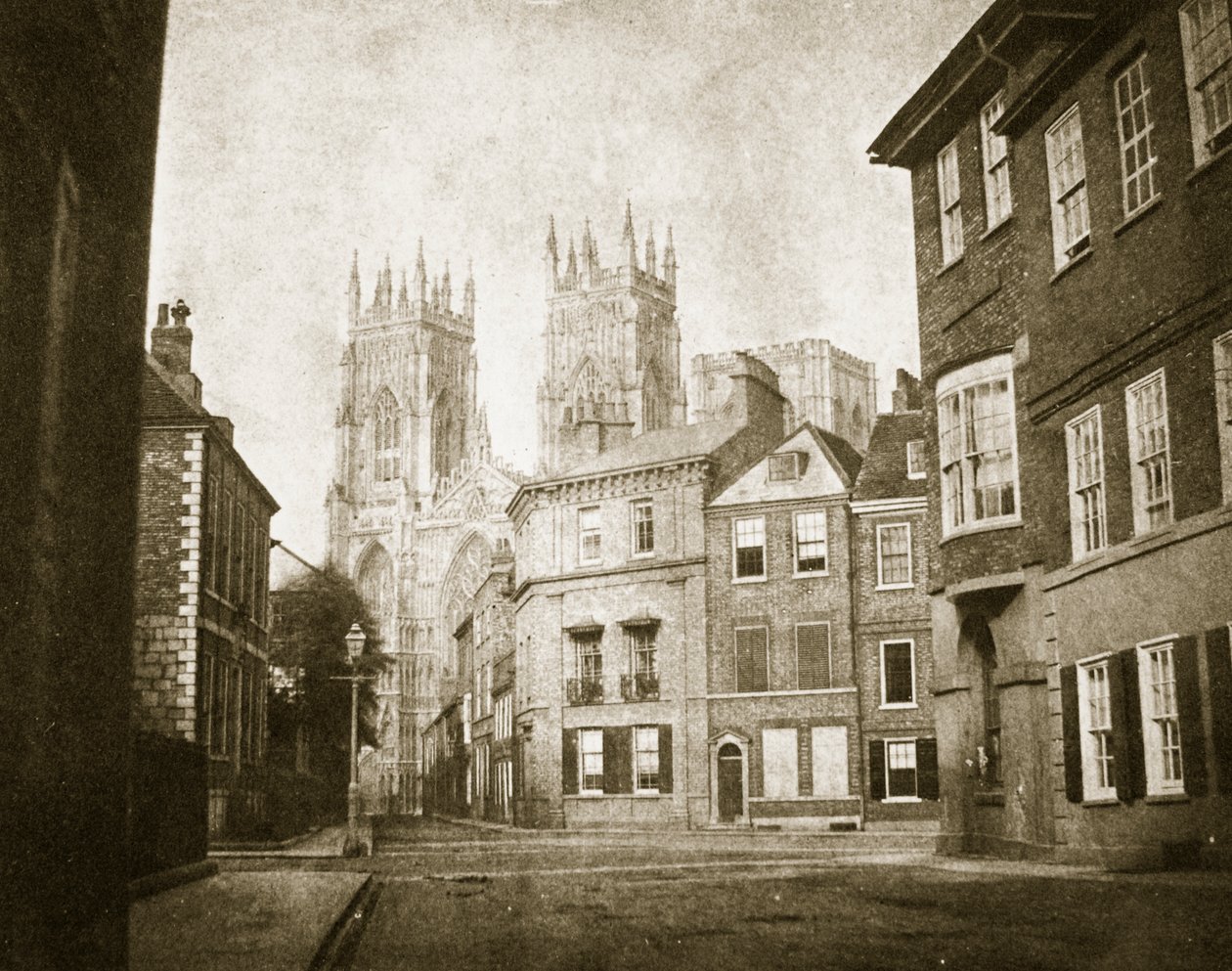Façade ouest, York Minster, depuis Lendall Street - William Henry Fox Talbot
