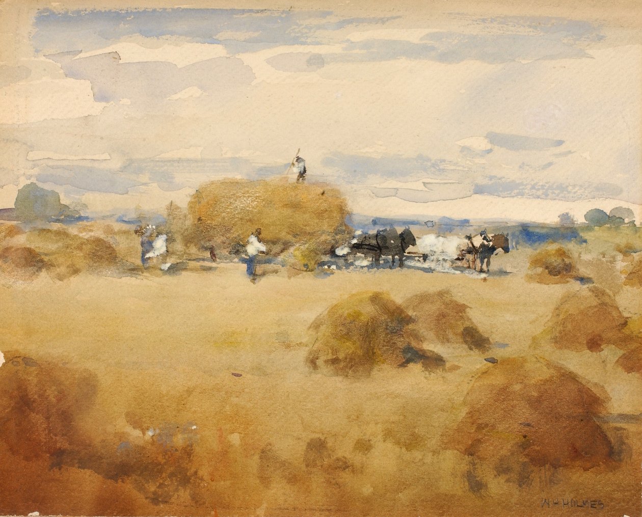 (Scène de fauche) - William Henry Holmes