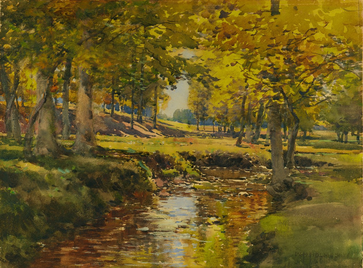 Automne au bord du pré - William Henry Holmes