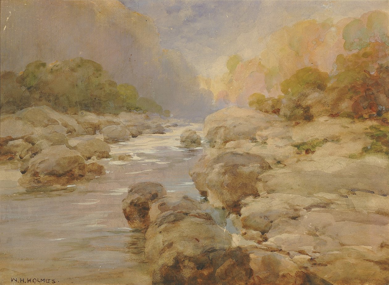 Ruisseau Rock non modifié, vers 1910 - William Henry Holmes