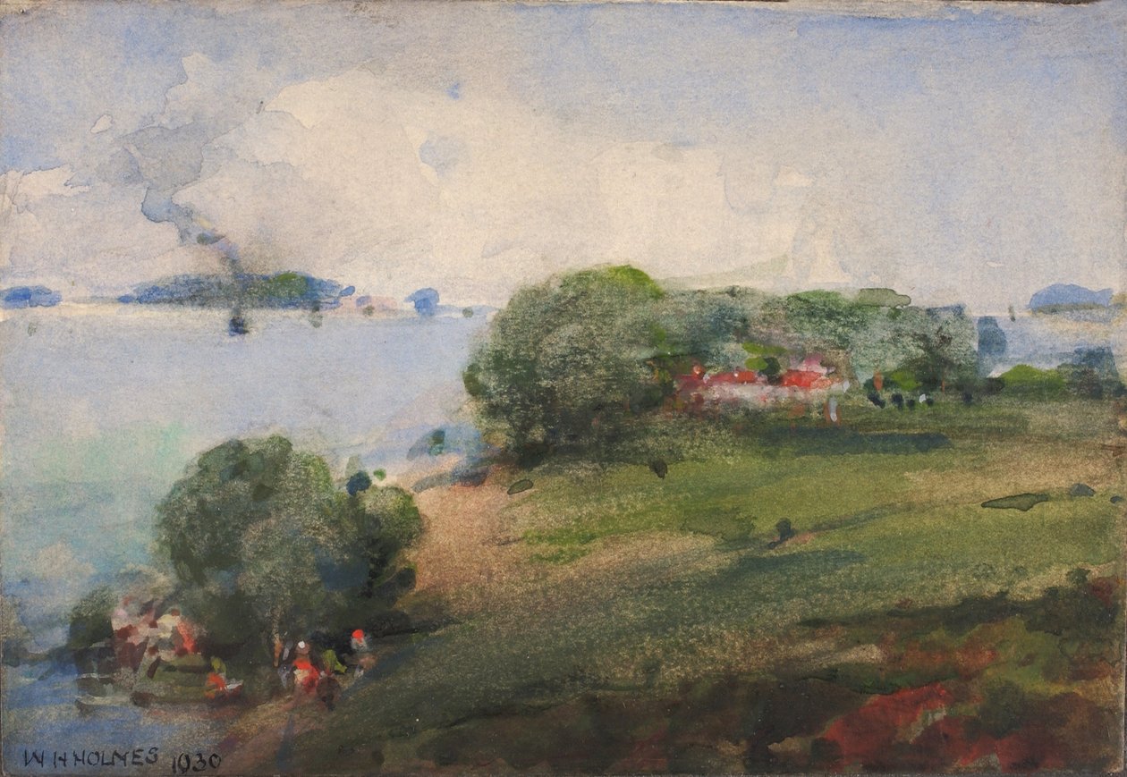 Vue sur le Potomac - William Henry Holmes