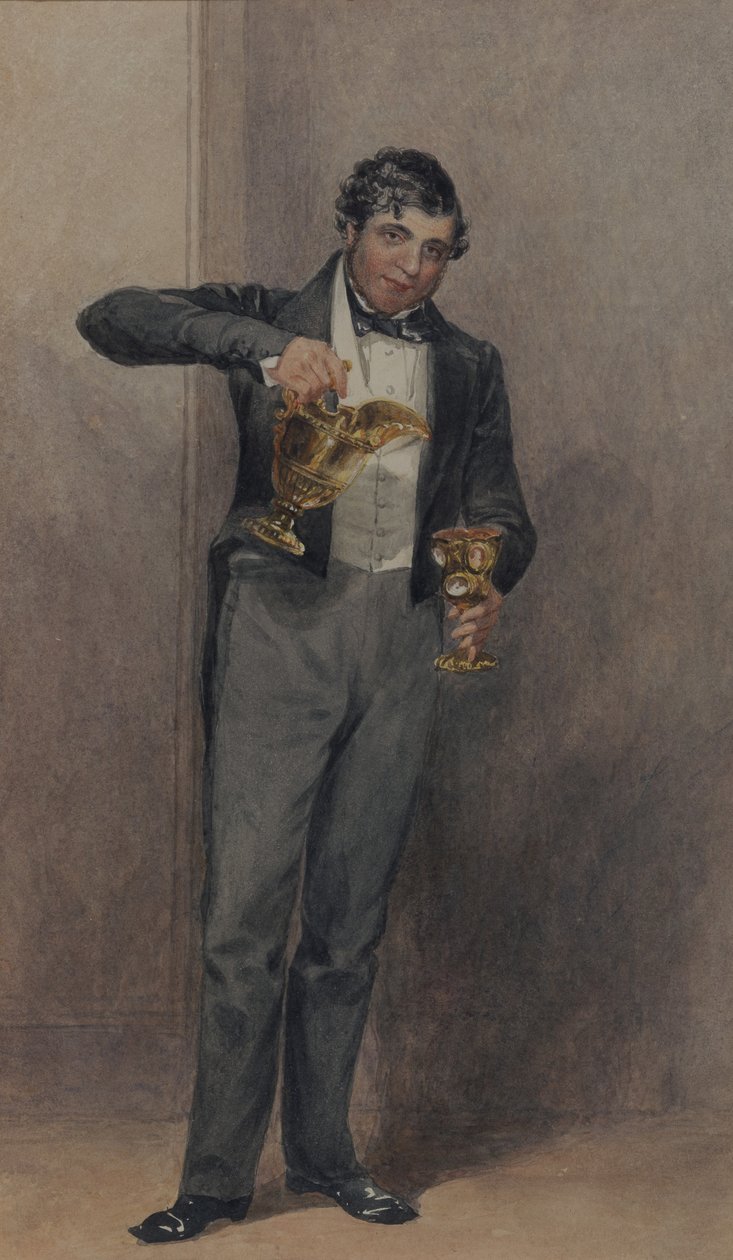 Majordome, vers 1827 (aquarelle sur papier) - William Henry Hunt