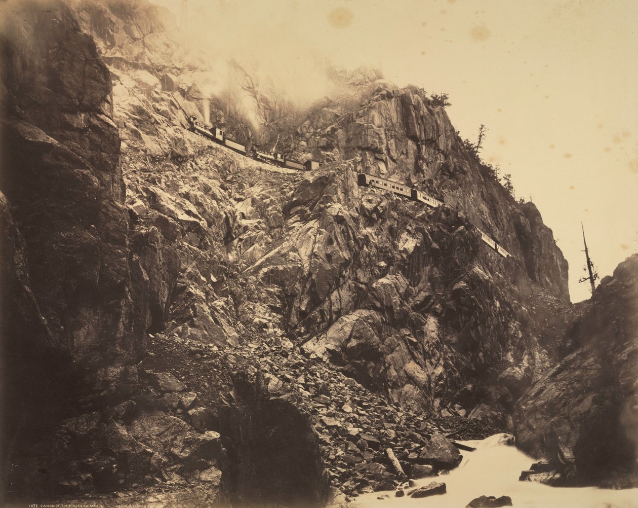 Cañon du Rio las Animas, vers 1882-1886 - William Henry Jackson