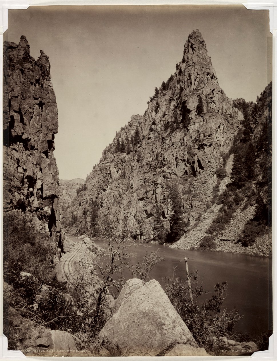 Currecanti Needle, Black Canyon du Gunnison, avant 1880 - William Henry Jackson