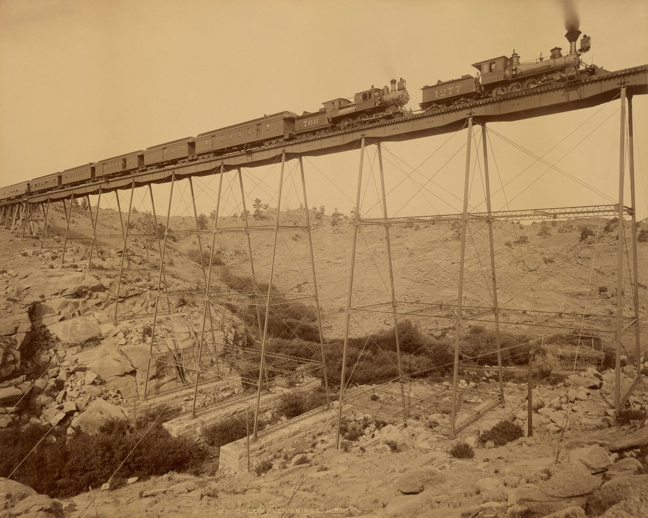 Pont du ruisseau Dale, chemin de fer de l