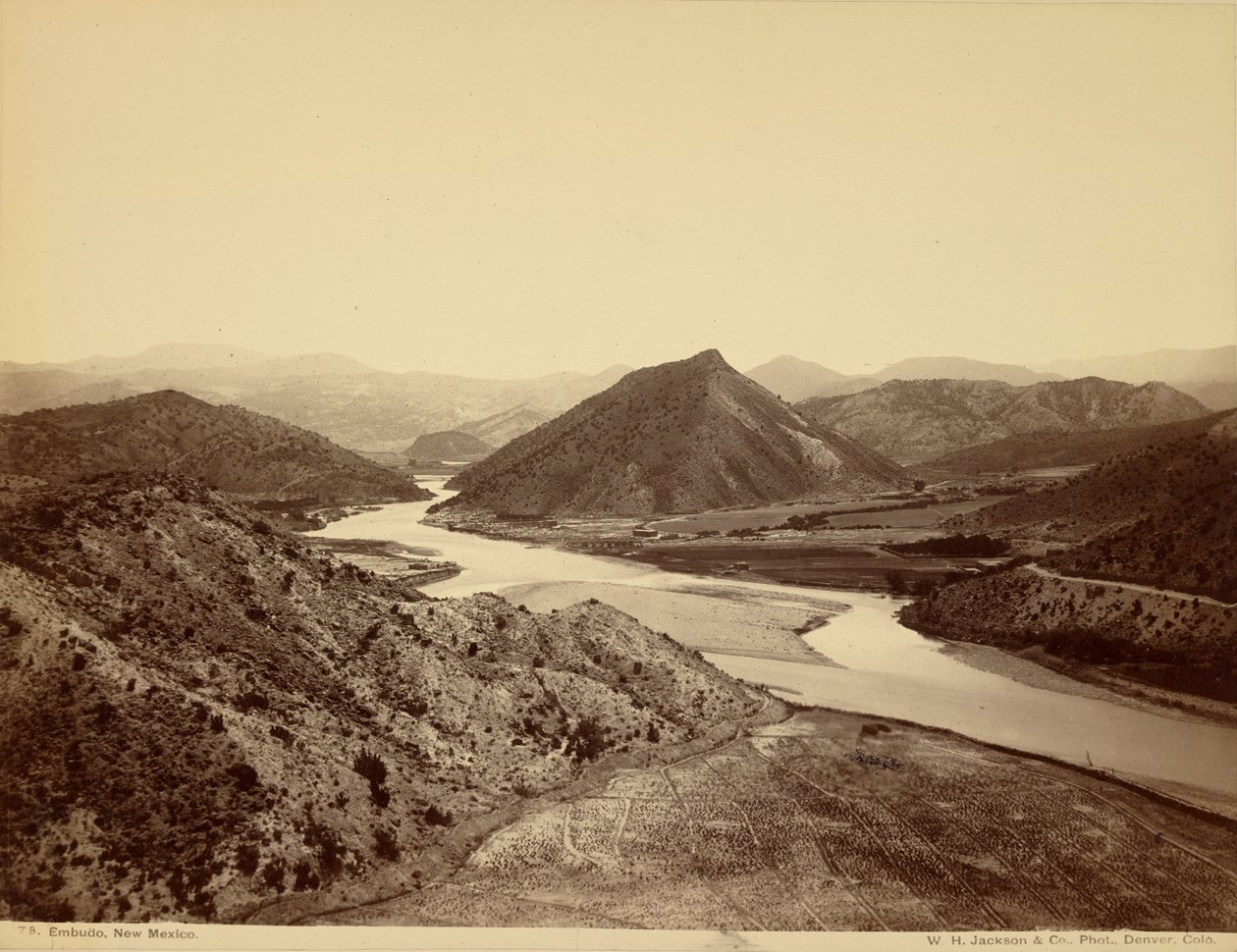Embudo, Nouveau-Mexique - William Henry Jackson
