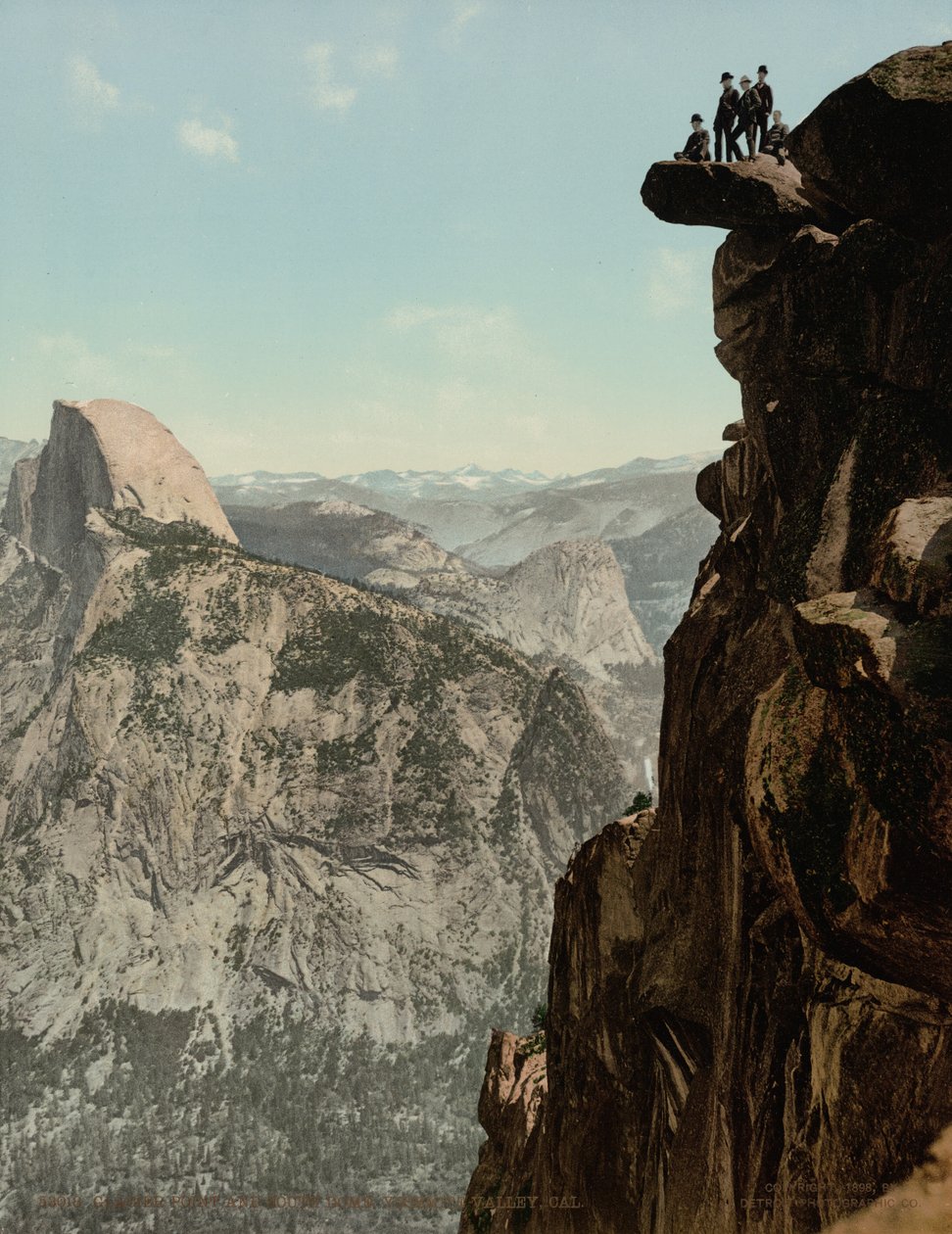 Glacier Point et South Dome, vallée de Yosemite, Californie, publié en 1898 (photo) - William Henry Jackson