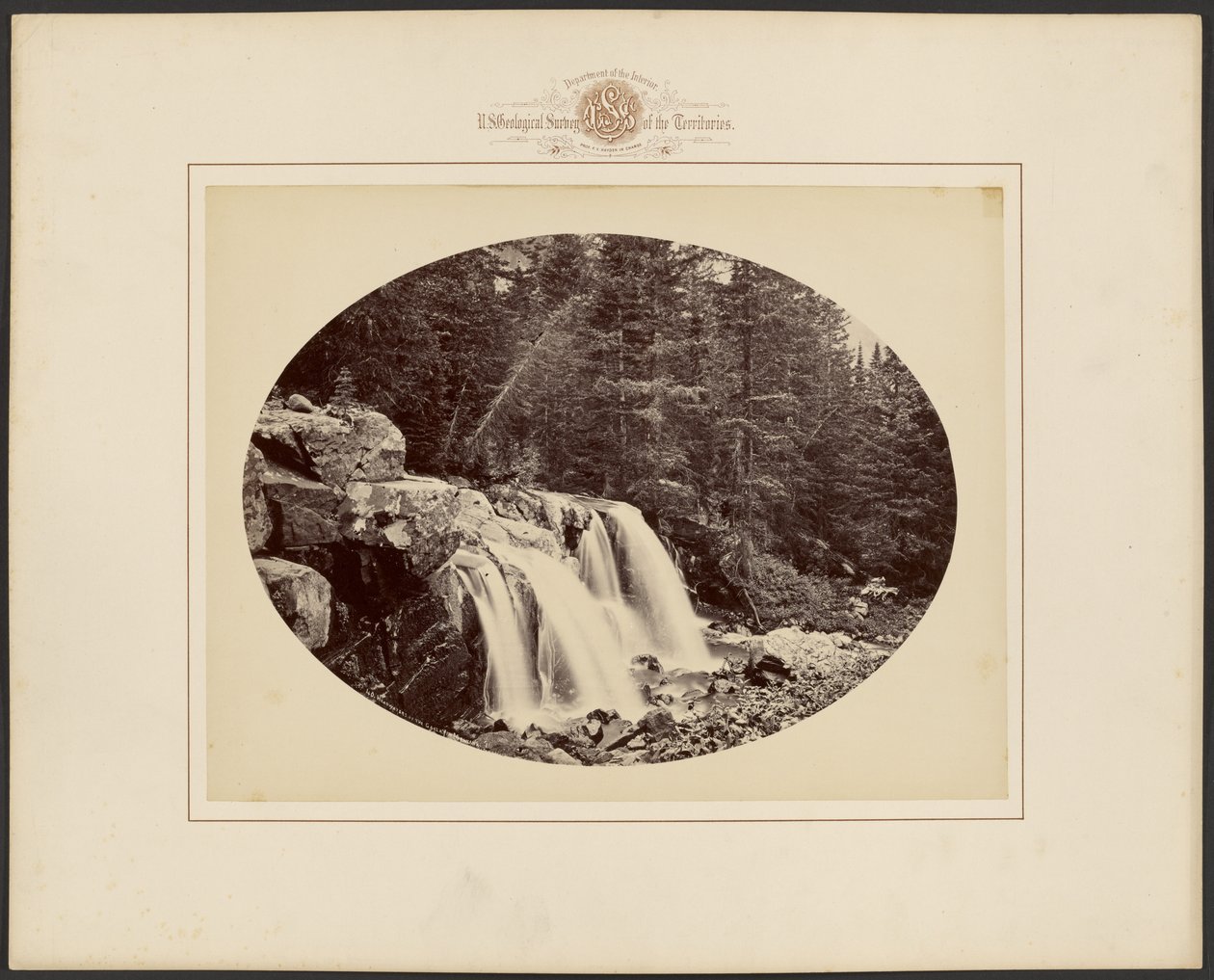 Sources du comté de Gallatin, parc national de Yellowstone, Montana - William Henry Jackson