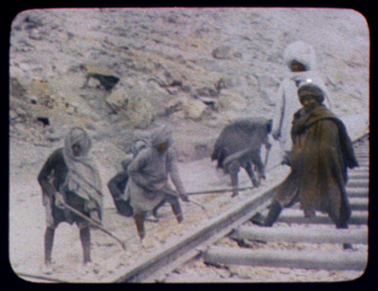 Travailleurs indiens construisant des lignes de chemin de fer, 1880 - William Henry Jackson