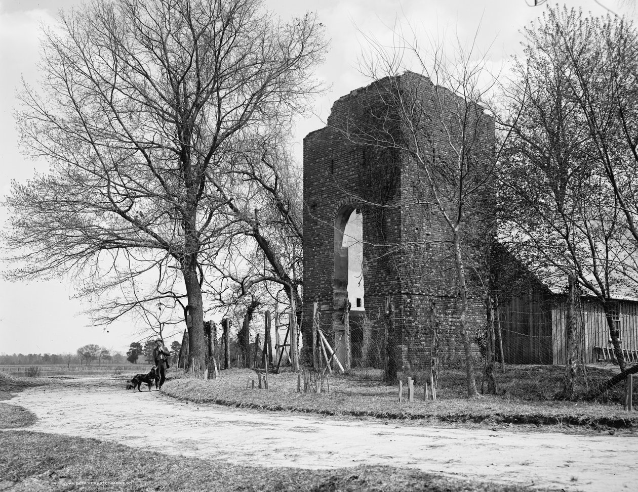 Ancienne église, Jamestown, Virginie, vers 1902 (photo) - William Henry Jackson