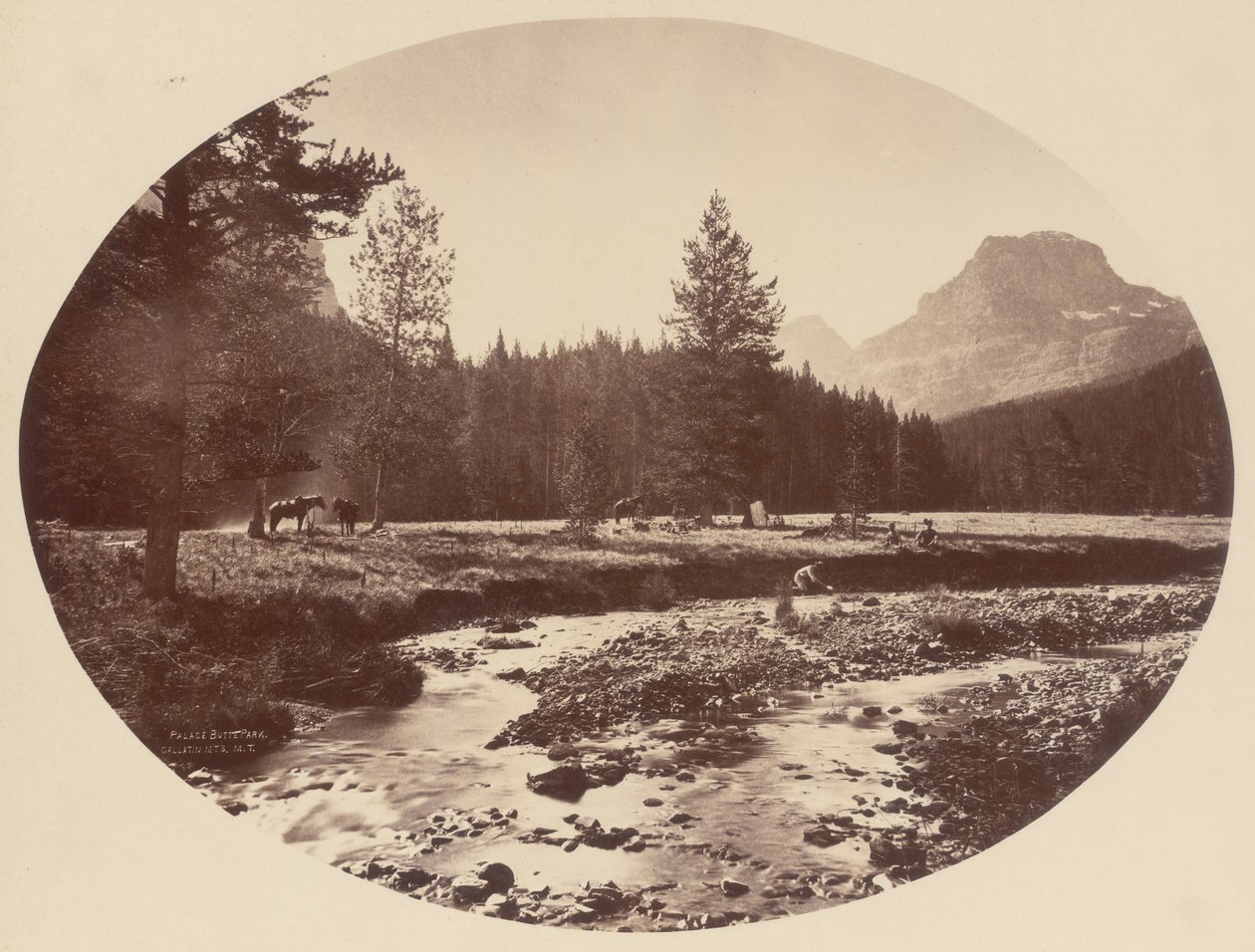 Palace Butte Park, montagnes Gallatin, Territoire du Montana - William Henry Jackson