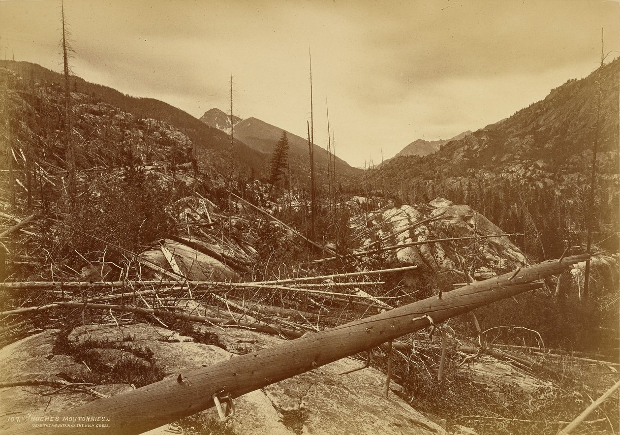« Roches Moutonnées » près de la montagne de la Sainte-Croix - William Henry Jackson