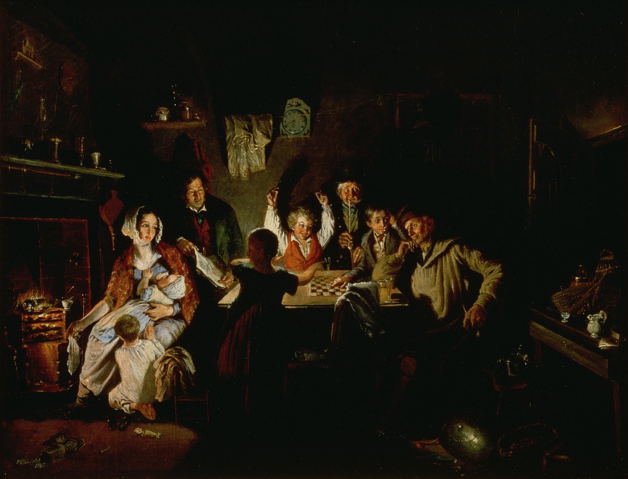 Le jeu de dames - William Henry Knight