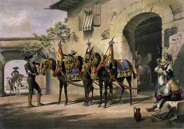 Les mules de la Plaza de Toros - William Henry Lake Price