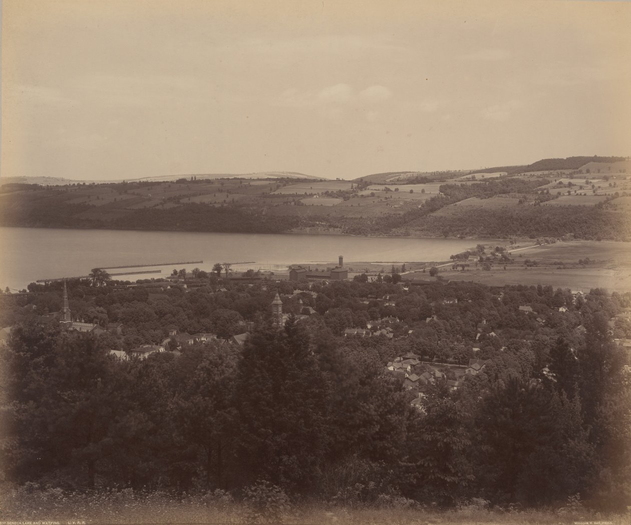 Lac Seneca et Watkins, c. 1895 (photo) - William Herman Rau