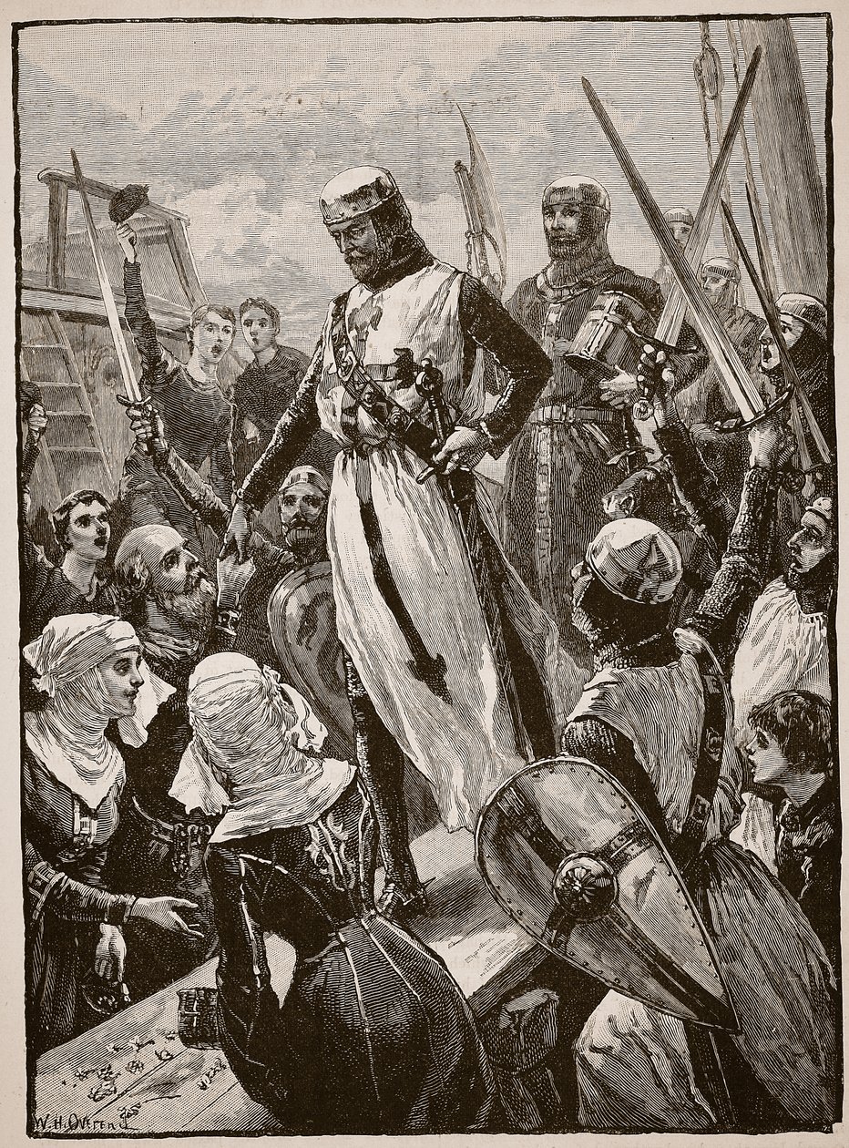 Réception de Richard à son retour du continent, illustration de 