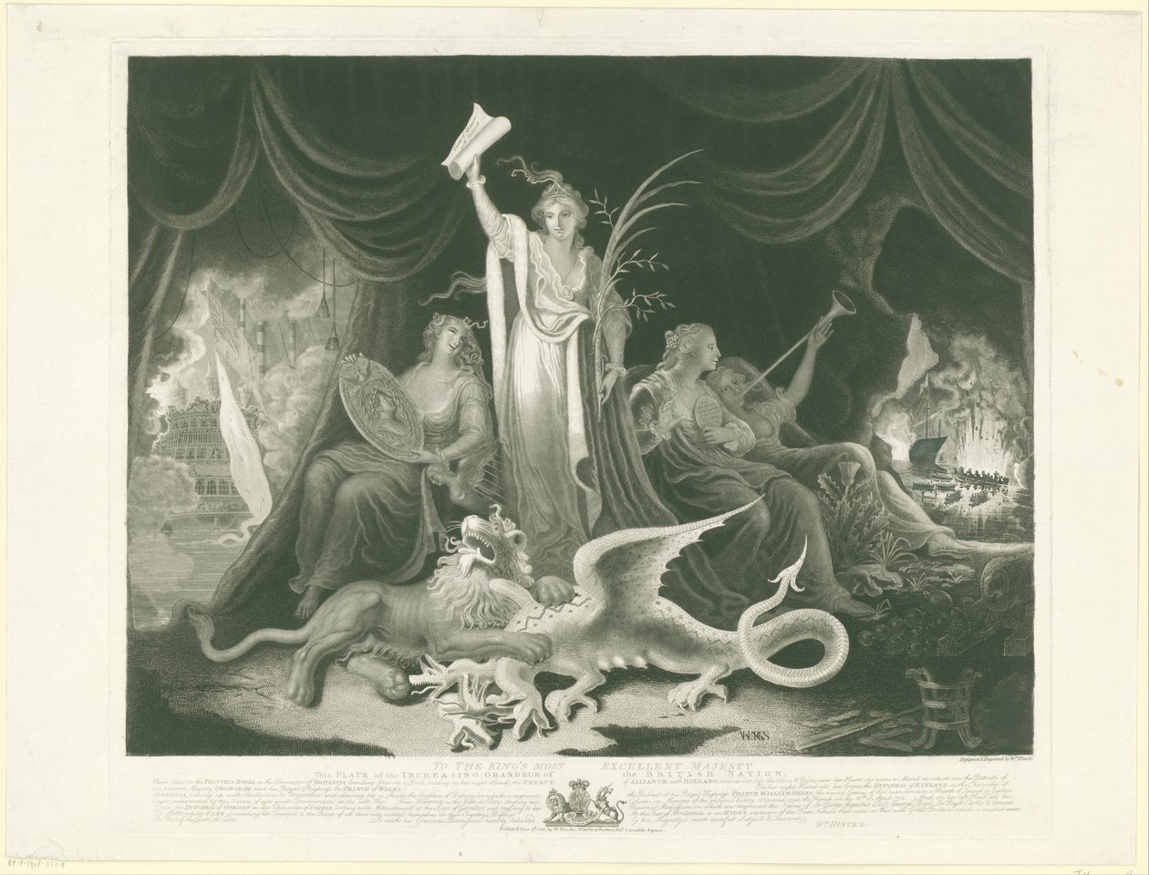 Allégorie sur la puissance de la Grande-Bretagne, 1787 - William Hincks