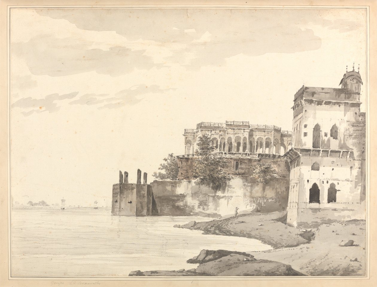 Vue des ruines d