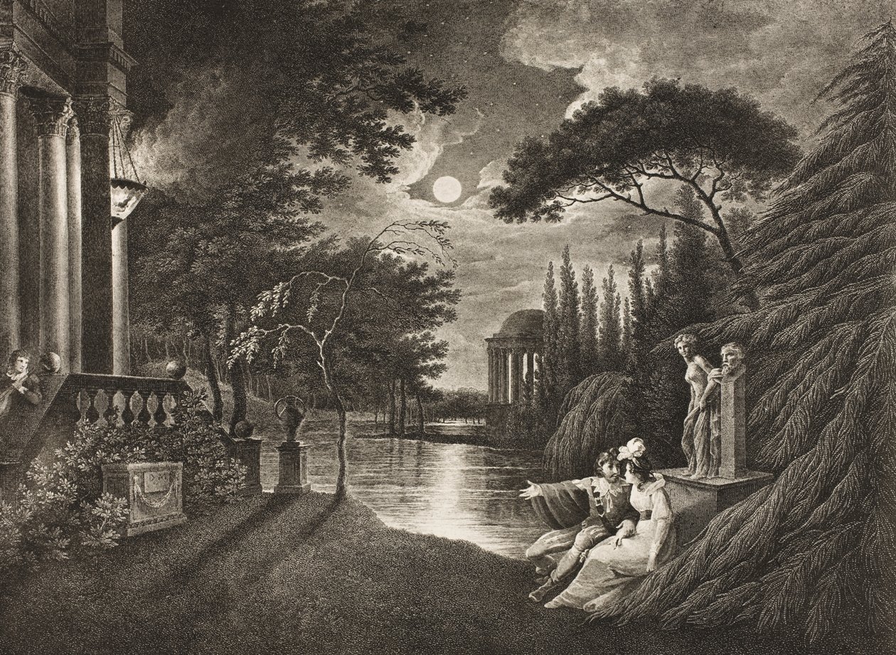 Belmont, Avenue vers la Maison de Portia, Acte IV, Scène I, de 