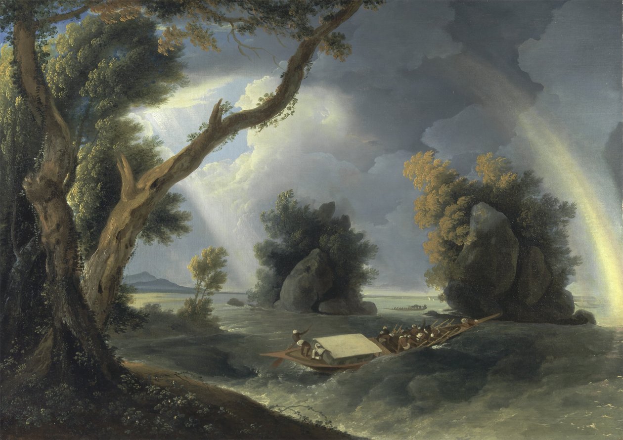 Tempête sur le Gange, avec Mme Hastings près des rochers de Colgon, c.1790 - William Hodges