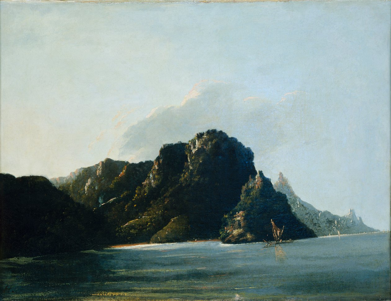Vue de la baie de Resolution [Vaitahu] aux Marquises - William Hodges