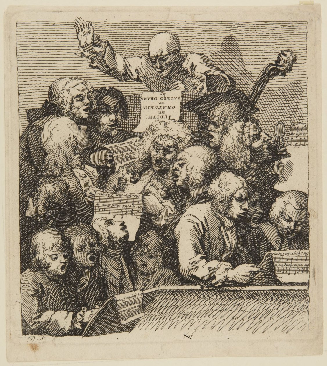 Un chœur de chanteurs - William Hogarth