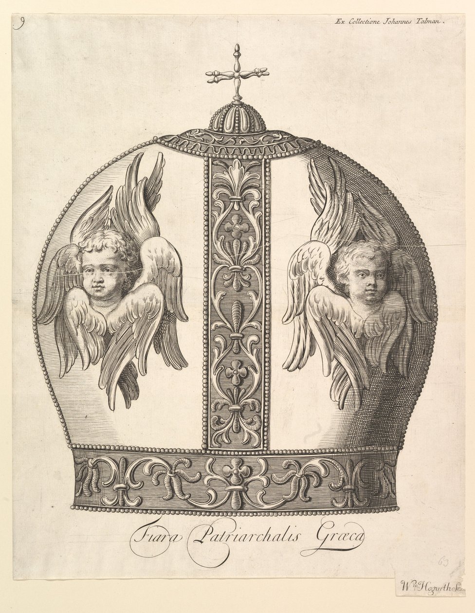 Couronne Patriarcale Grecque - Tiara Patriarchalis Graeca Aubry de La Mottrayes Travels - William Hogarth