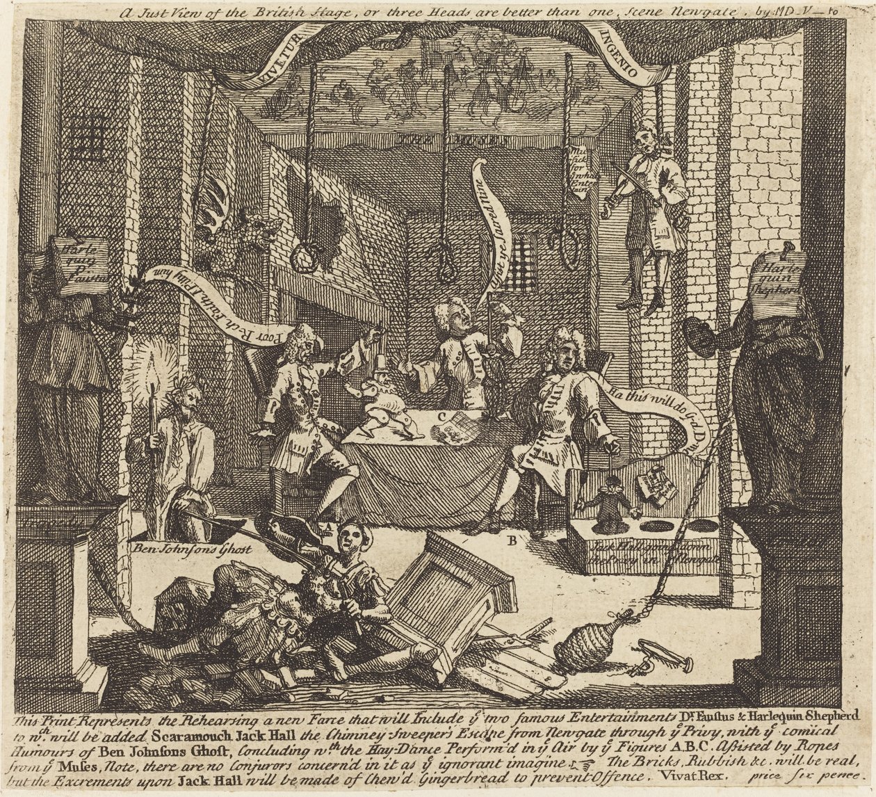 Une juste vue de la scène britannique - William Hogarth