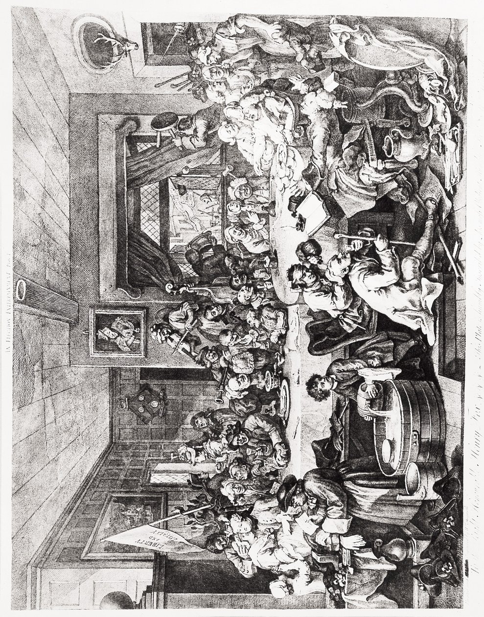 Un Divertissement Électoral, Planche I, 24 Février - William Hogarth