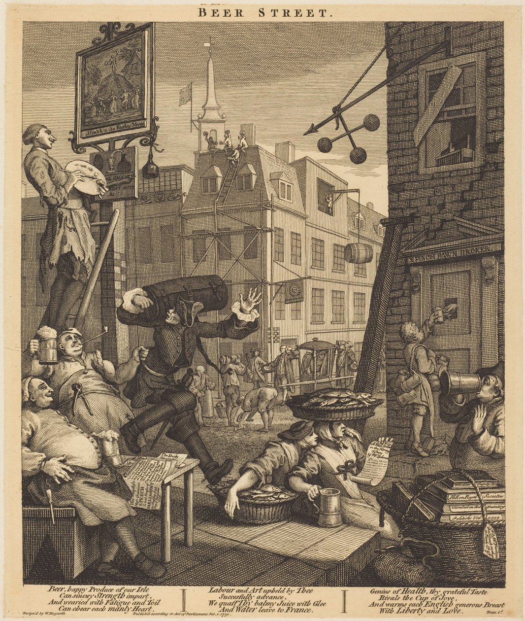 La rue de la bière - William Hogarth