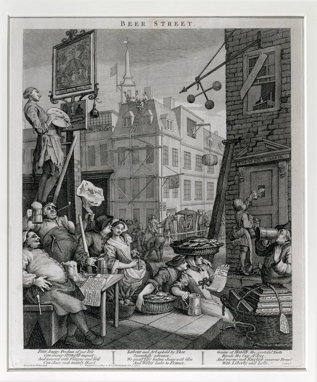 Rue de la Bière, 1751 - William Hogarth