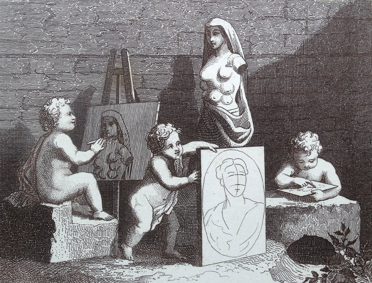 Garçons espionnant la nature - William Hogarth
