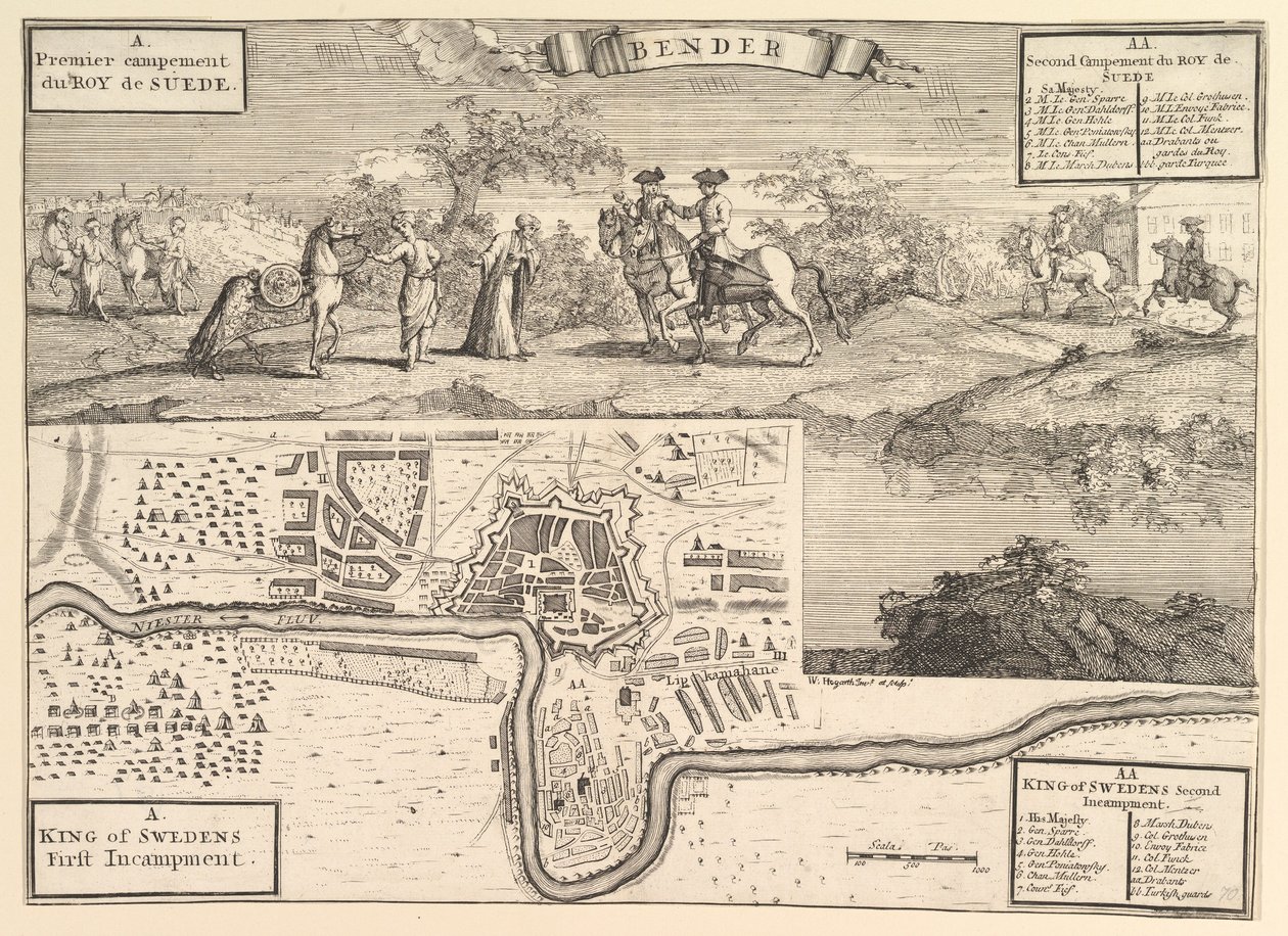 Charles XII à Bender, Voyages d