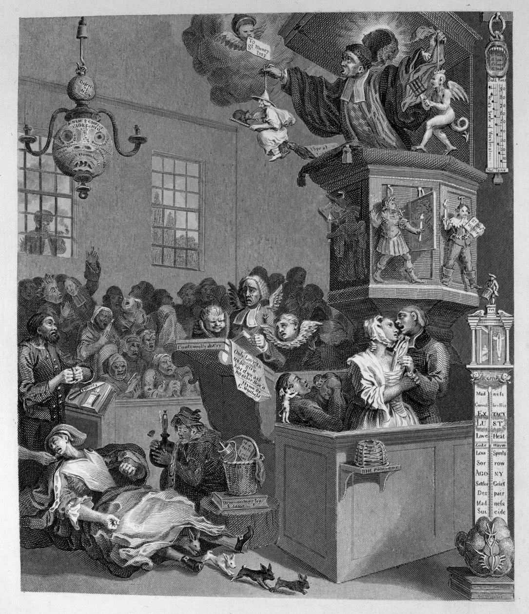 Crédulité, superstition et fanatisme - William Hogarth