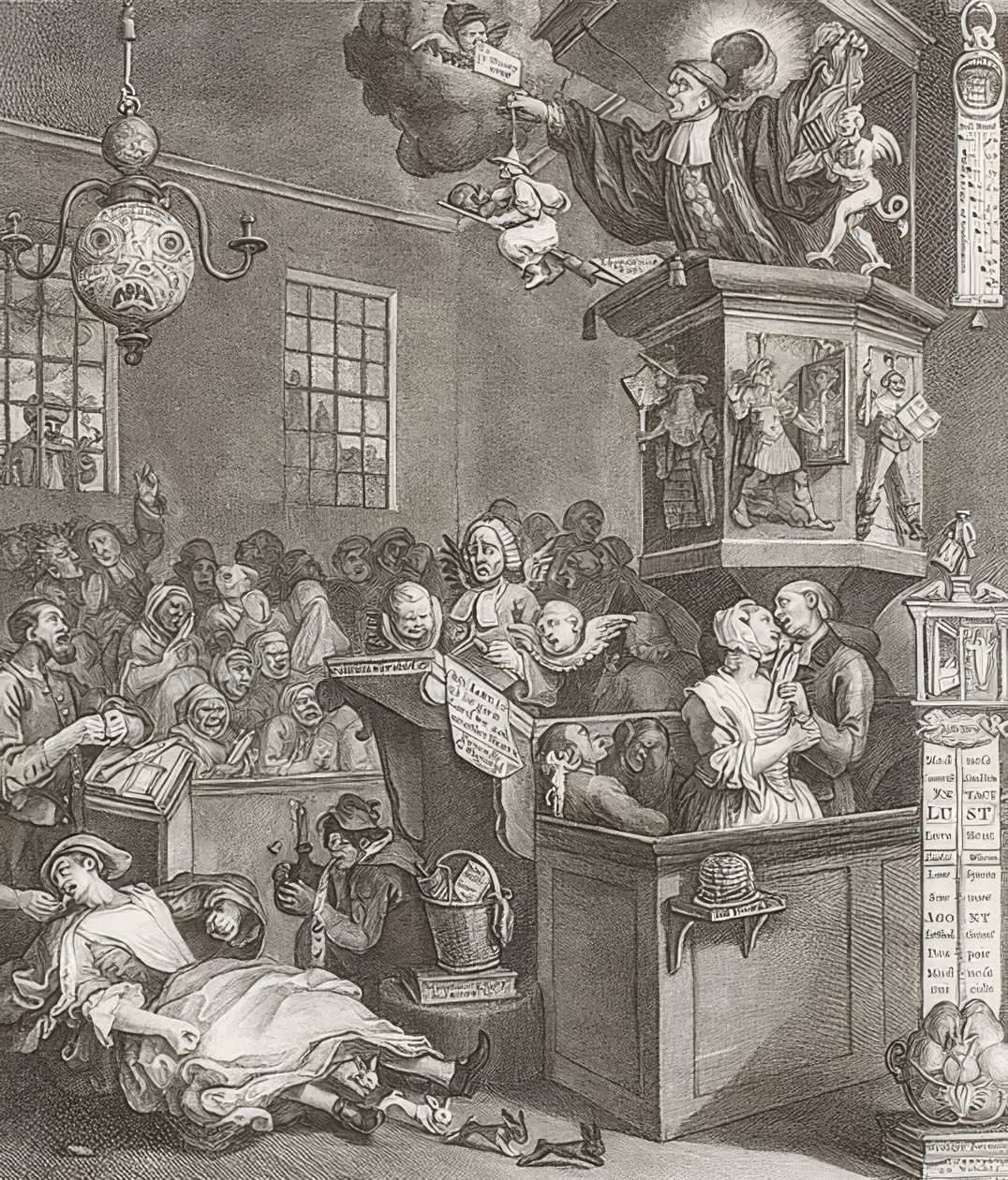 Crédulité, superstition et fanatisme. 1762 - William Hogarth