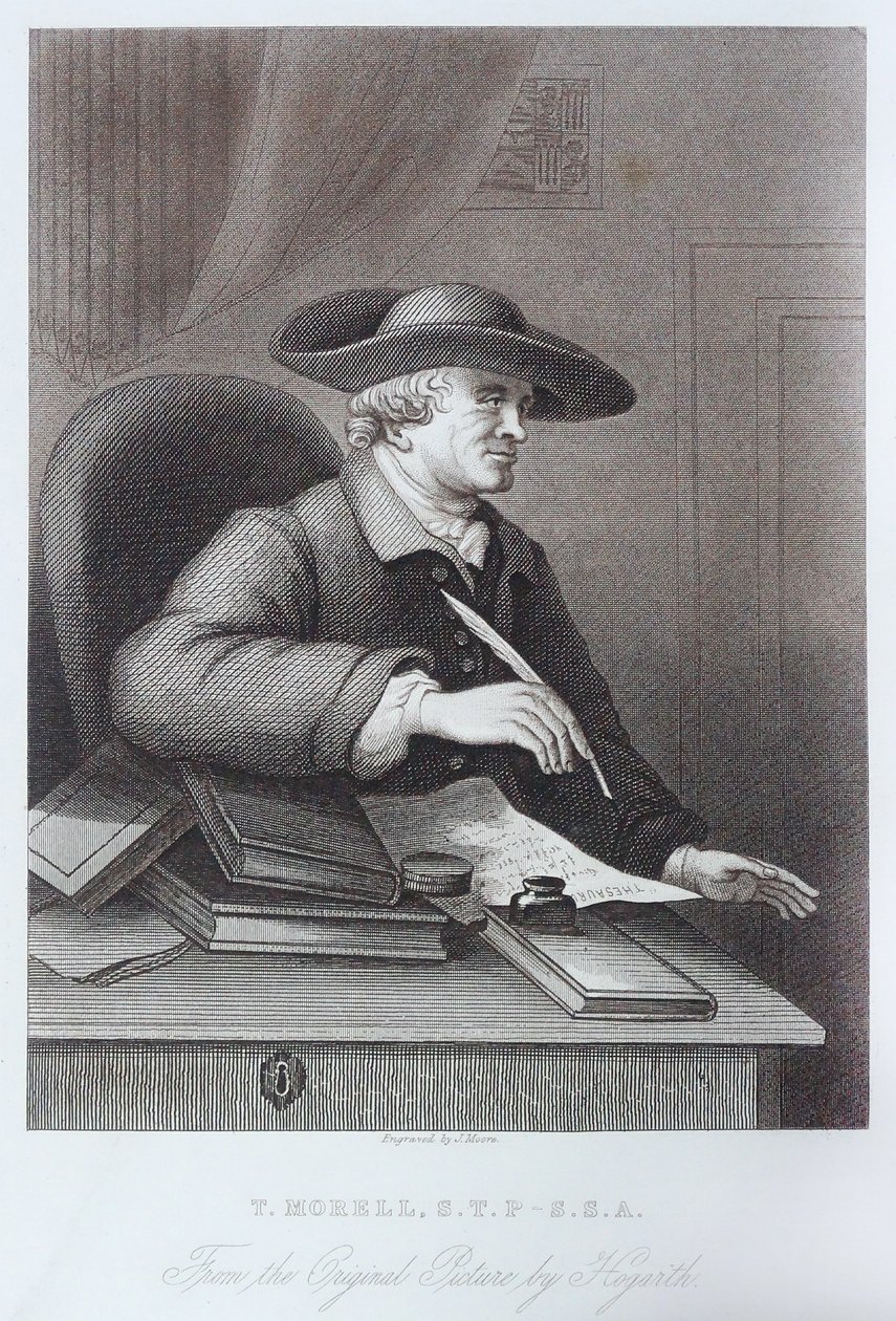 Gravure de T. Morell par William Hogarth - William Hogarth