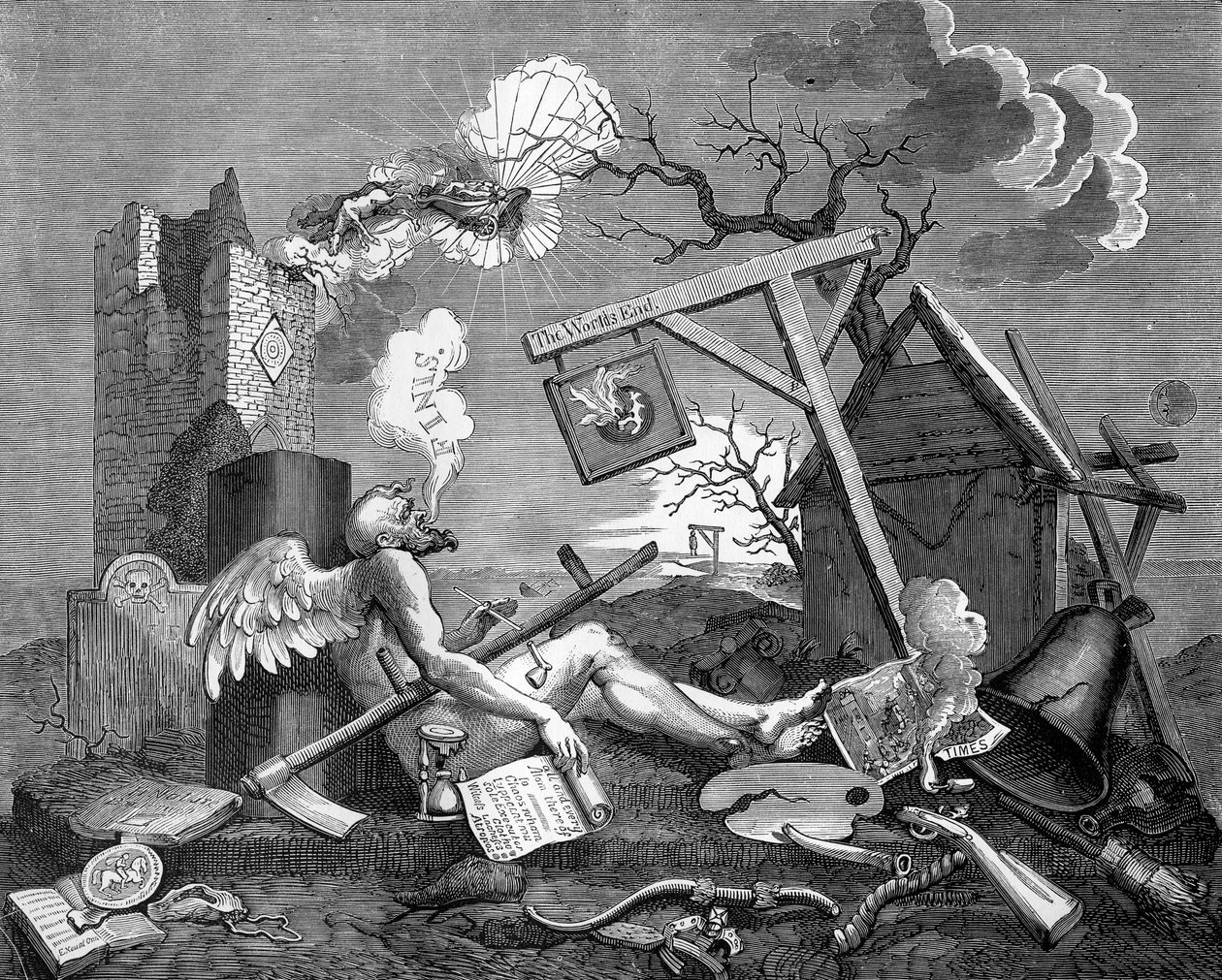 Finis; ou, la pièce de queue - Le Bathos - William Hogarth