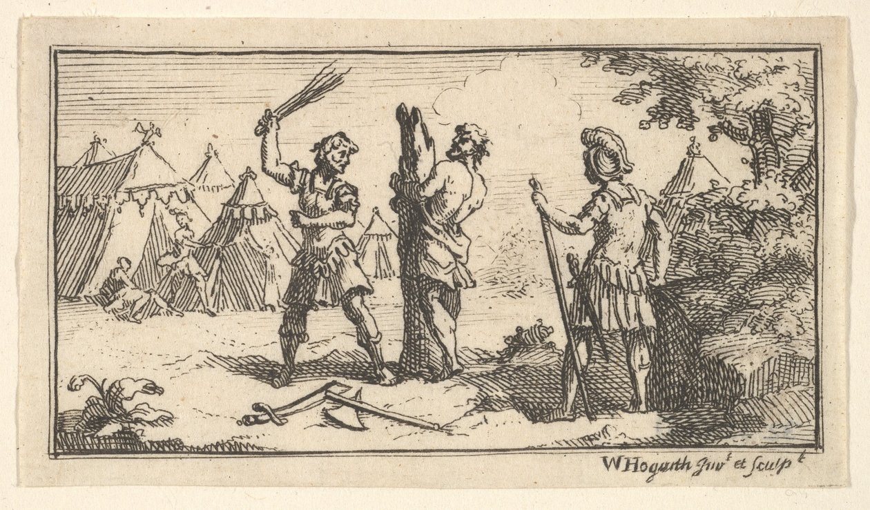 Fustigatio John Beaver, Punitions militaires romaines - William Hogarth