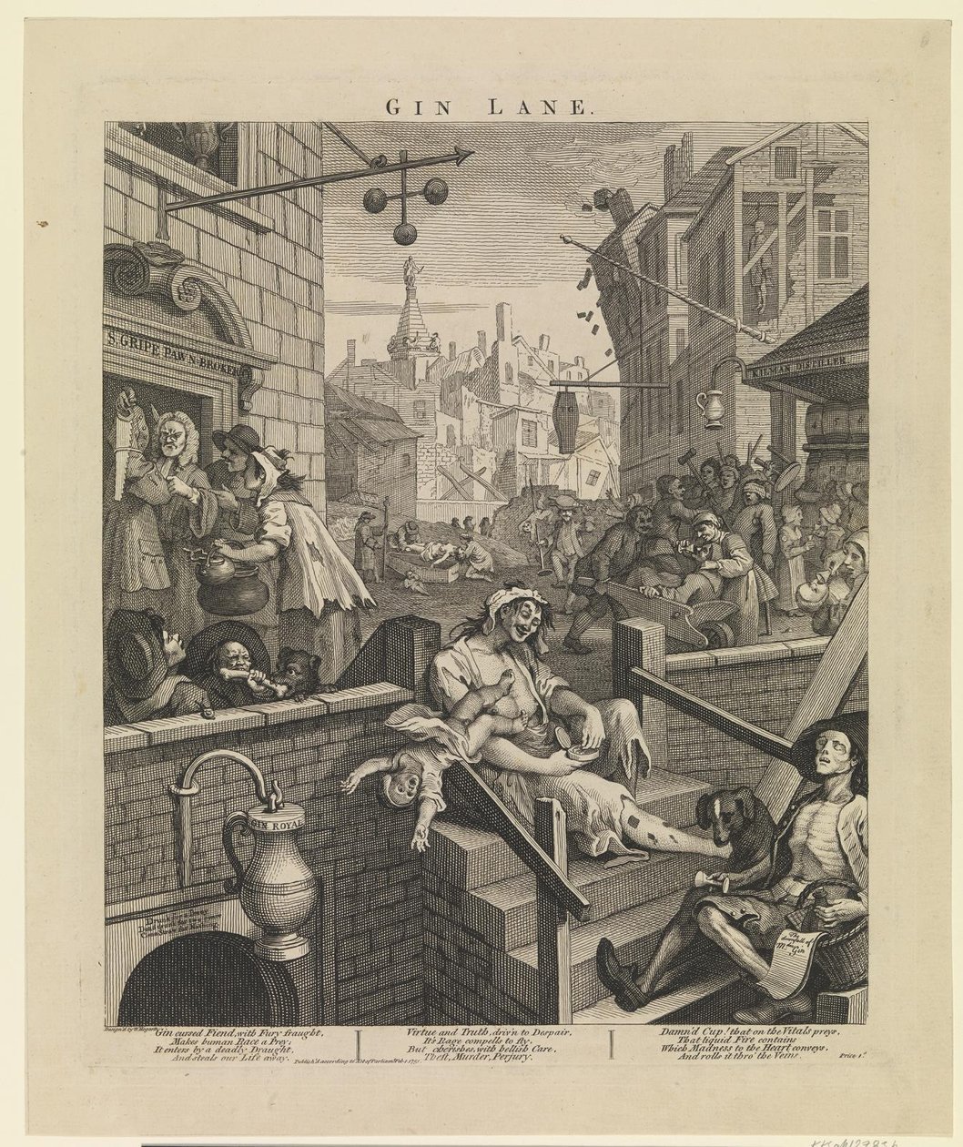 Gin Lane - William Hogarth