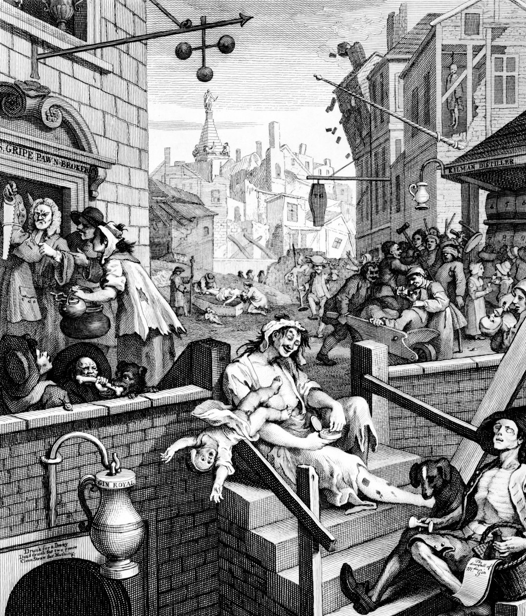 Gin Lane - William Hogarth