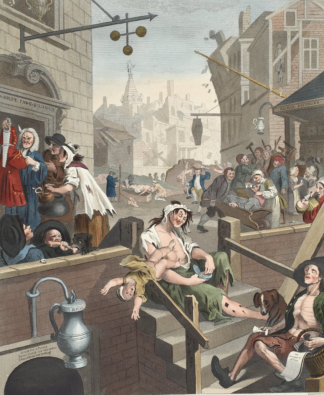Gin Lane, illustration de 