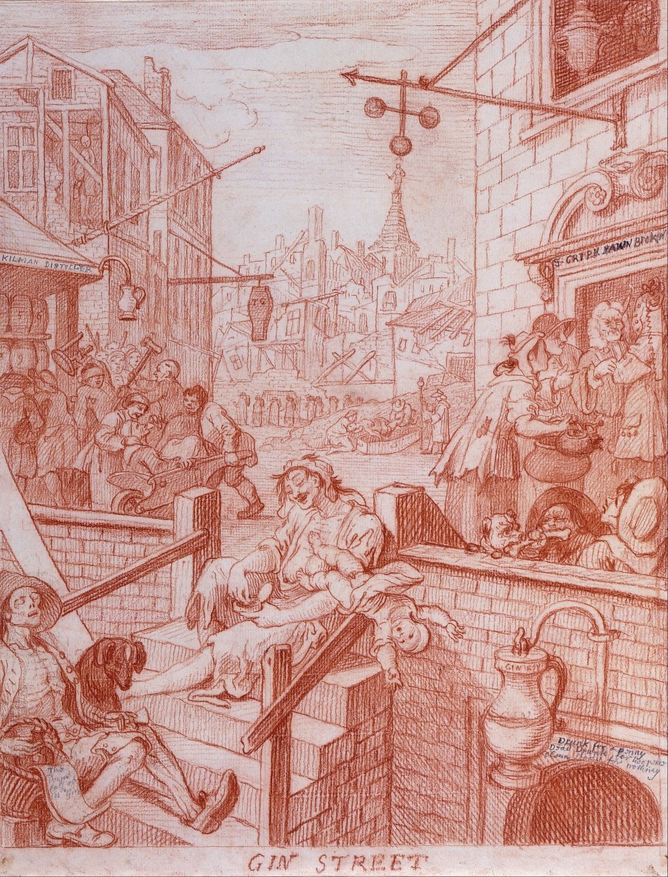 Gin-Straße - William Hogarth