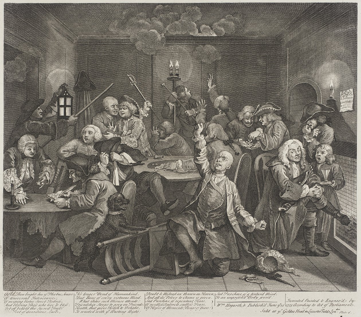 Or, toi, brillant fils de Phébus, source - William Hogarth