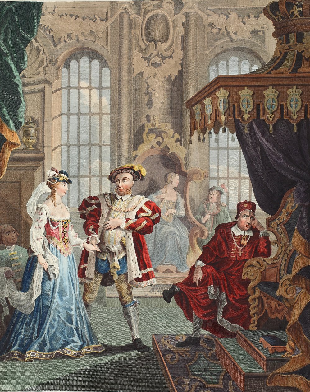 Henri VIII et Anne Boleyn, illustration de 