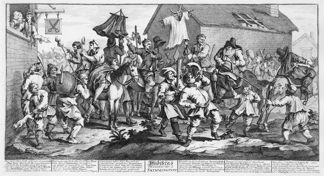 Hudibras rencontre le Skimmington, de 